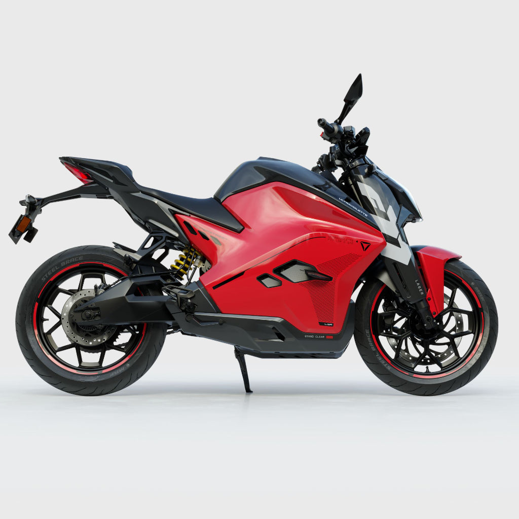 Ultraviolette F77 Superstreet - Available in Turbo Red, Afterburner Yellow, Cosmic black and Stellar white.