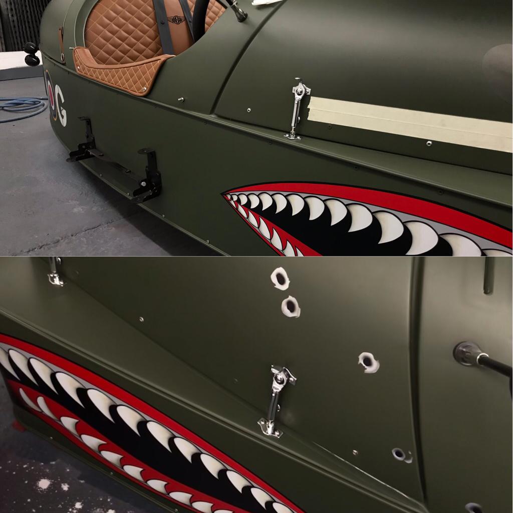 Morgan 3 Wheeler  - Bespoke Shark artwork