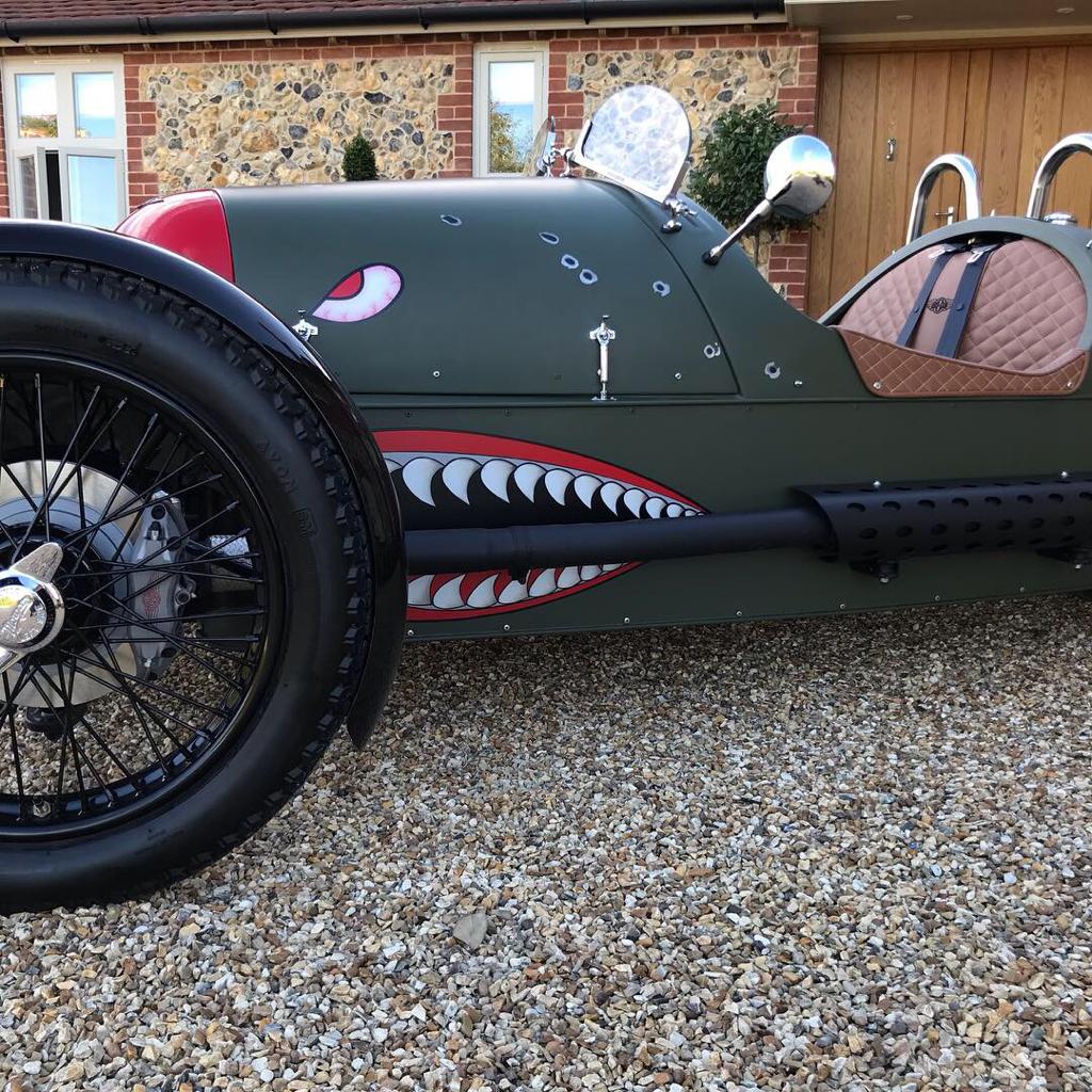 Morgan 3 Wheeler  - Bespoke Shark artwork