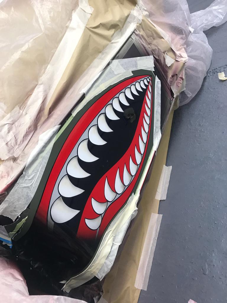 Morgan 3 Wheeler  - Bespoke Shark artwork