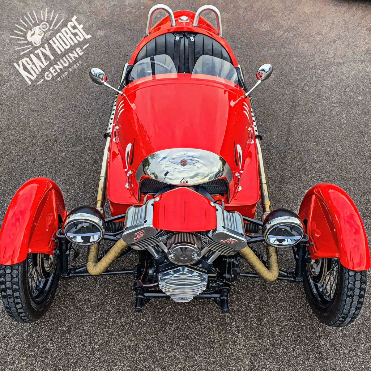 SOLD - Morgan 3 Wheeler - Morgan Sport Red with unique features