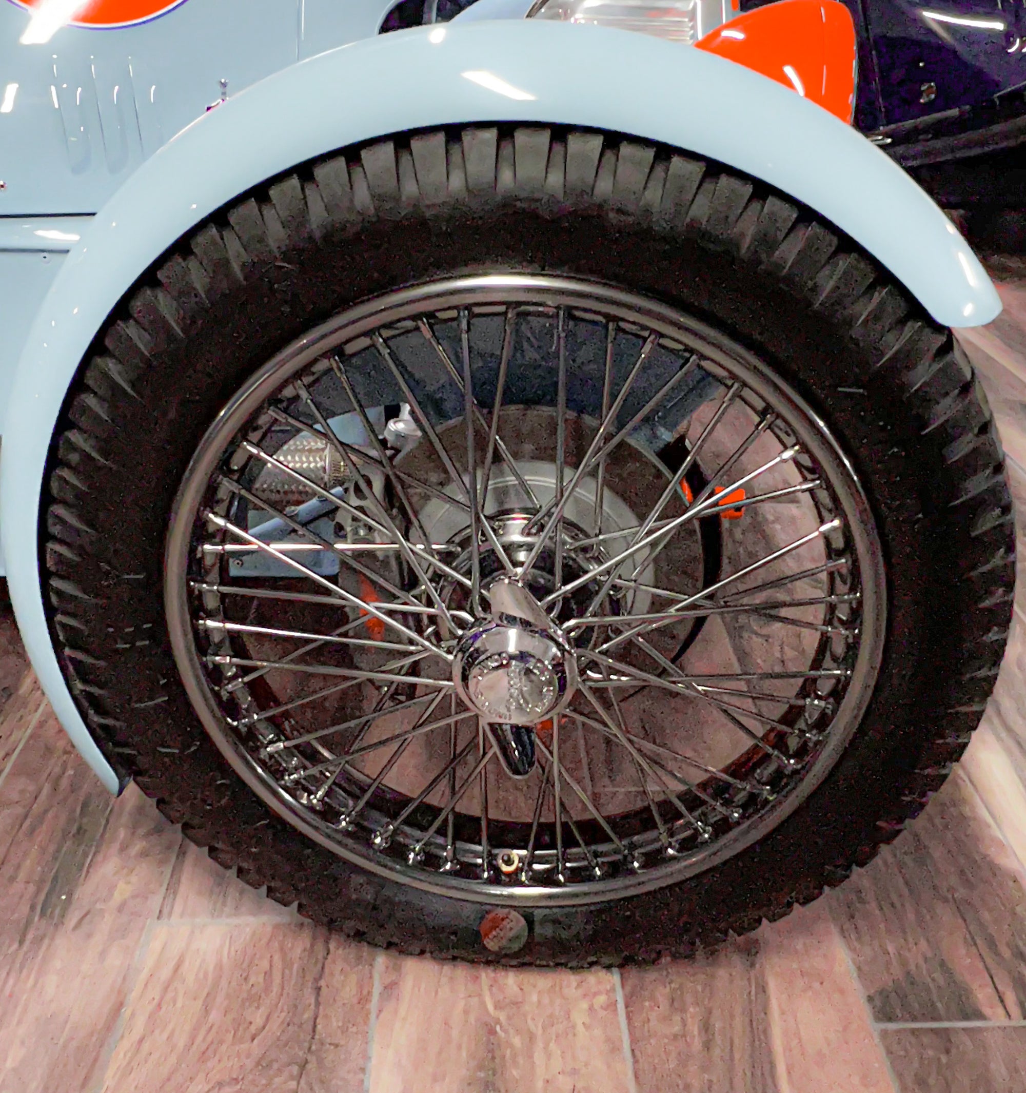 Morgan 3 Wheeler - Gulf Blau / Gulf Orange - Stage Two Tuned Morgan Three Wheeler
