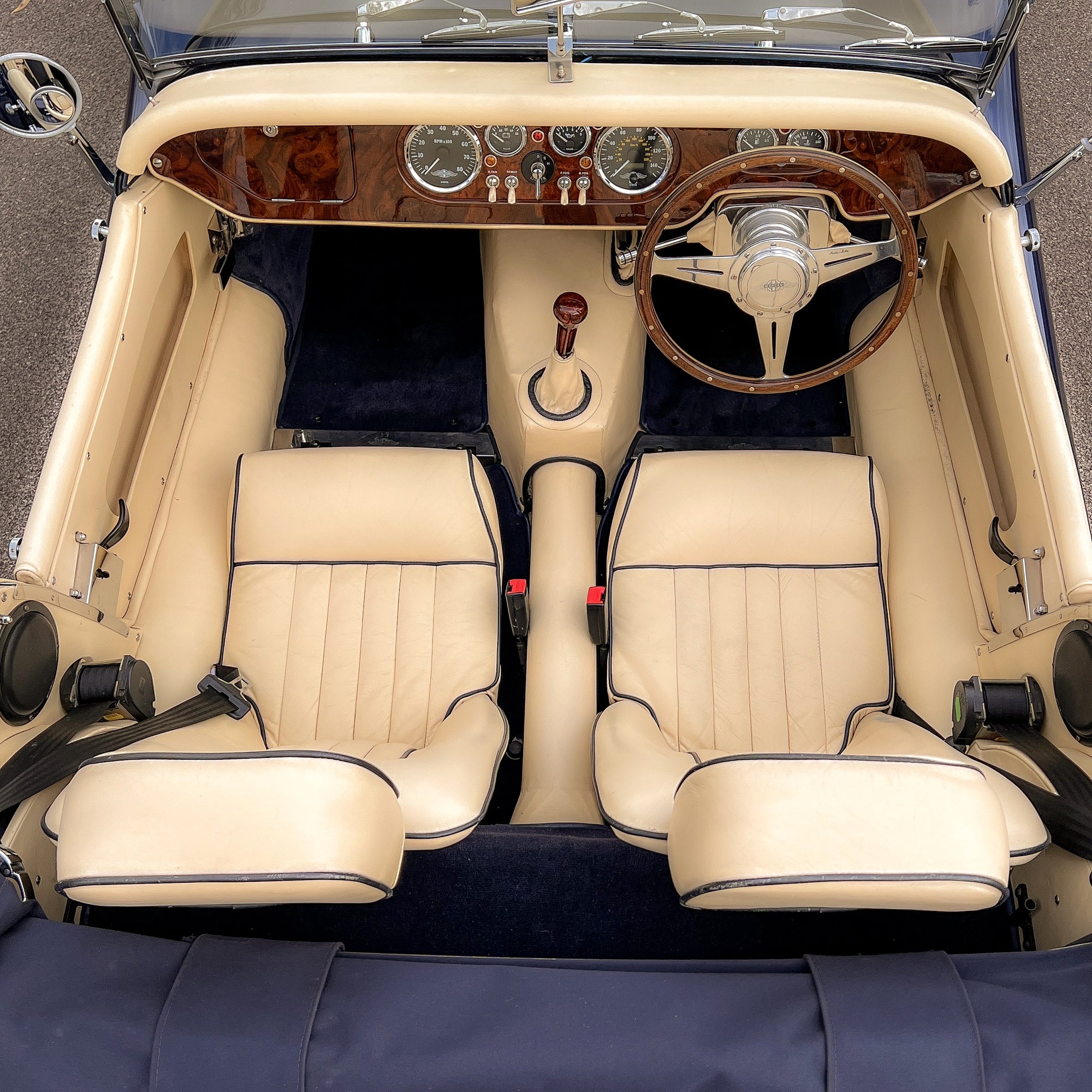 Morgan Plus 8 4.6 Ltr 220 BHP V8,  SSL Front & Rear Suspension upgrade - Tour De France Blue