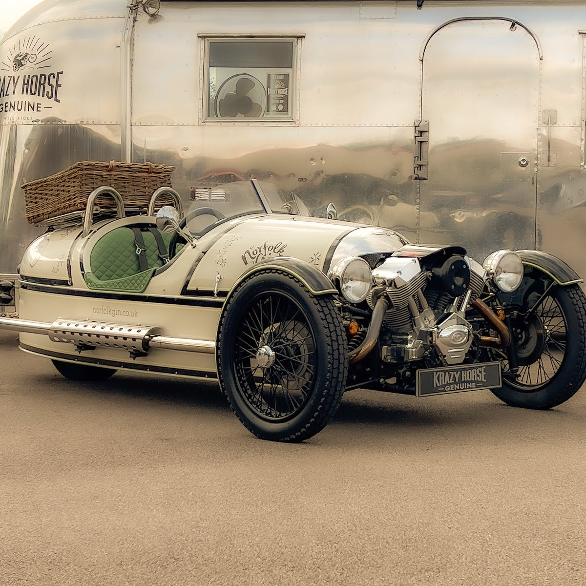 SOLD - Morgan 3 Wheeler - Norfolk Gin White