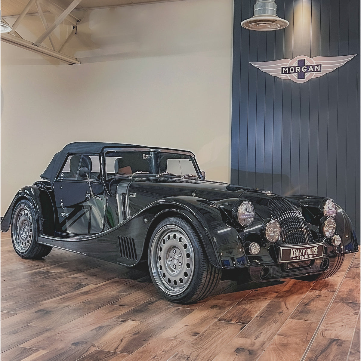 SOLD - Morgan Plus Six Shadow - Mythos Black Pearlescent - Krazy Horse