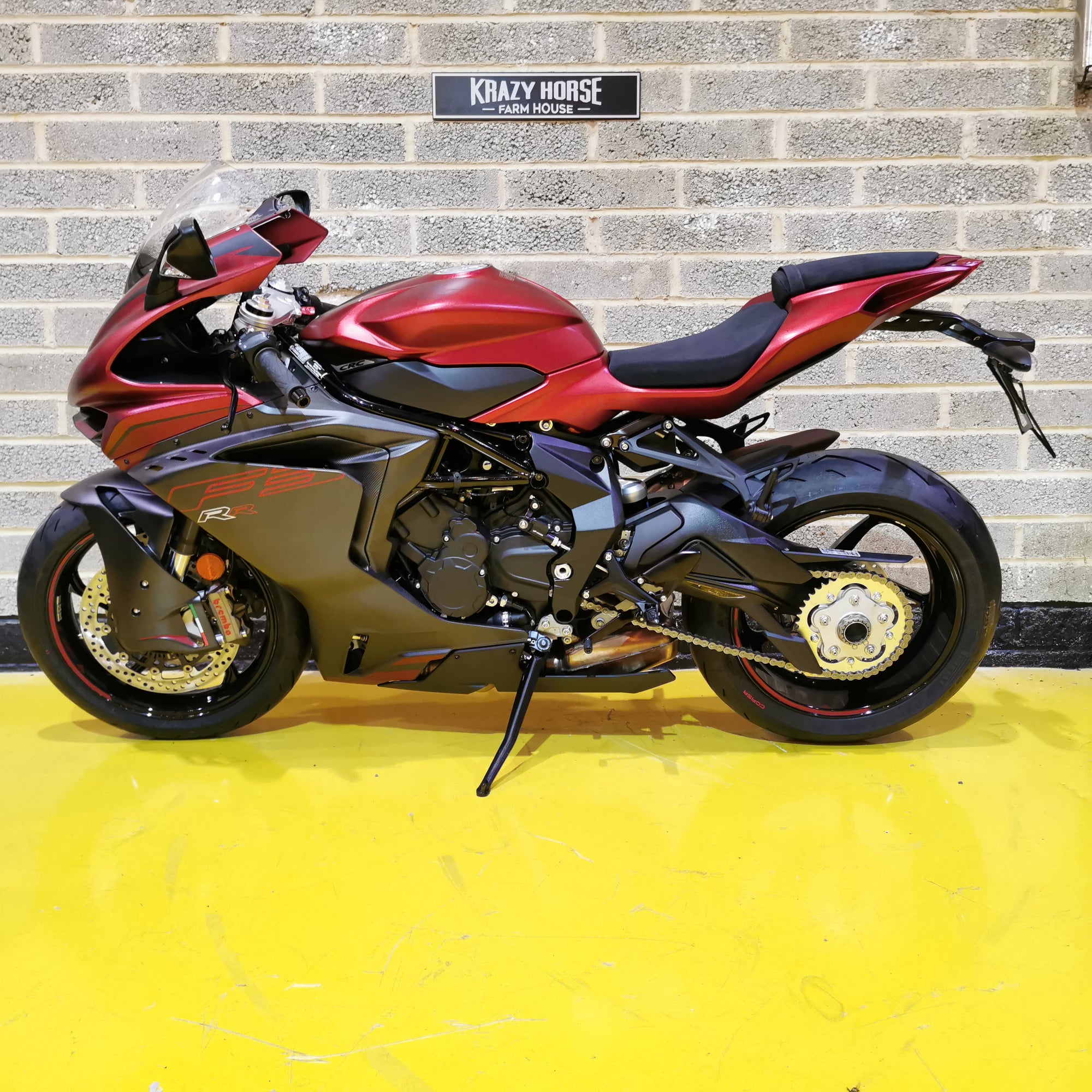 MV Agusta F3 800 RR - Matt Fire Red over Matt Dark Grey