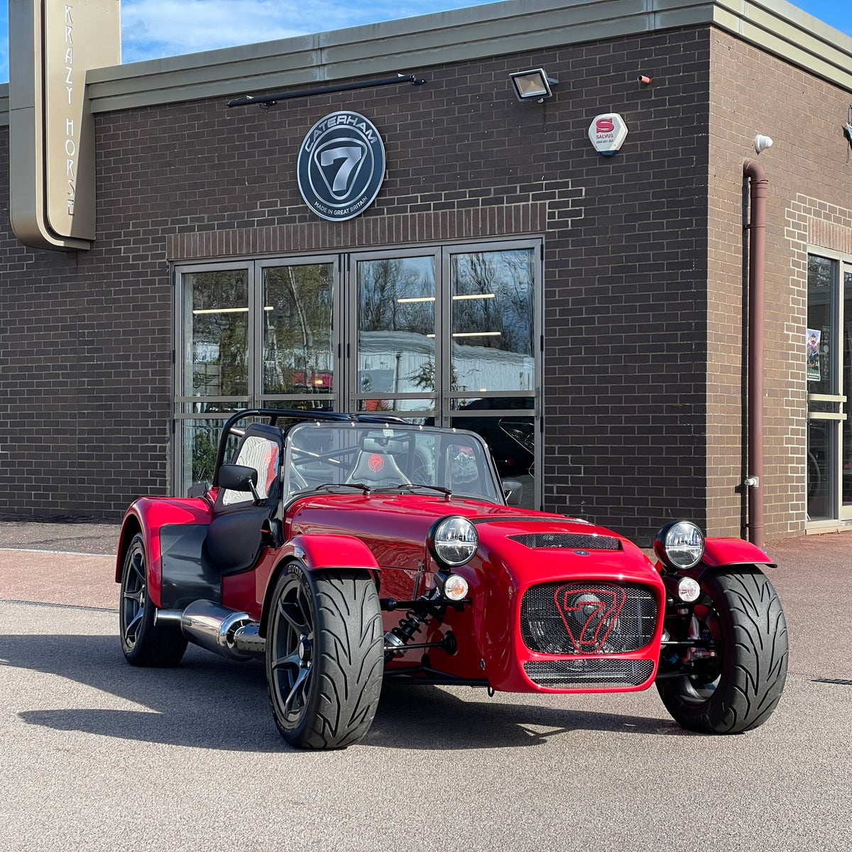 SOLD - BRAND NEW UNREGISTERED CATERHAM SEVEN 420R - EXOCET RED WITH BLACK
