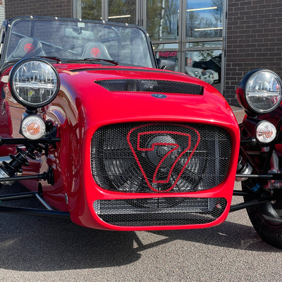 SOLD - BRAND NEW UNREGISTERED CATERHAM SEVEN 420R - EXOCET RED WITH BLACK