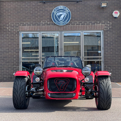 SOLD - BRAND NEW UNREGISTERED CATERHAM SEVEN 420R - EXOCET RED WITH BLACK