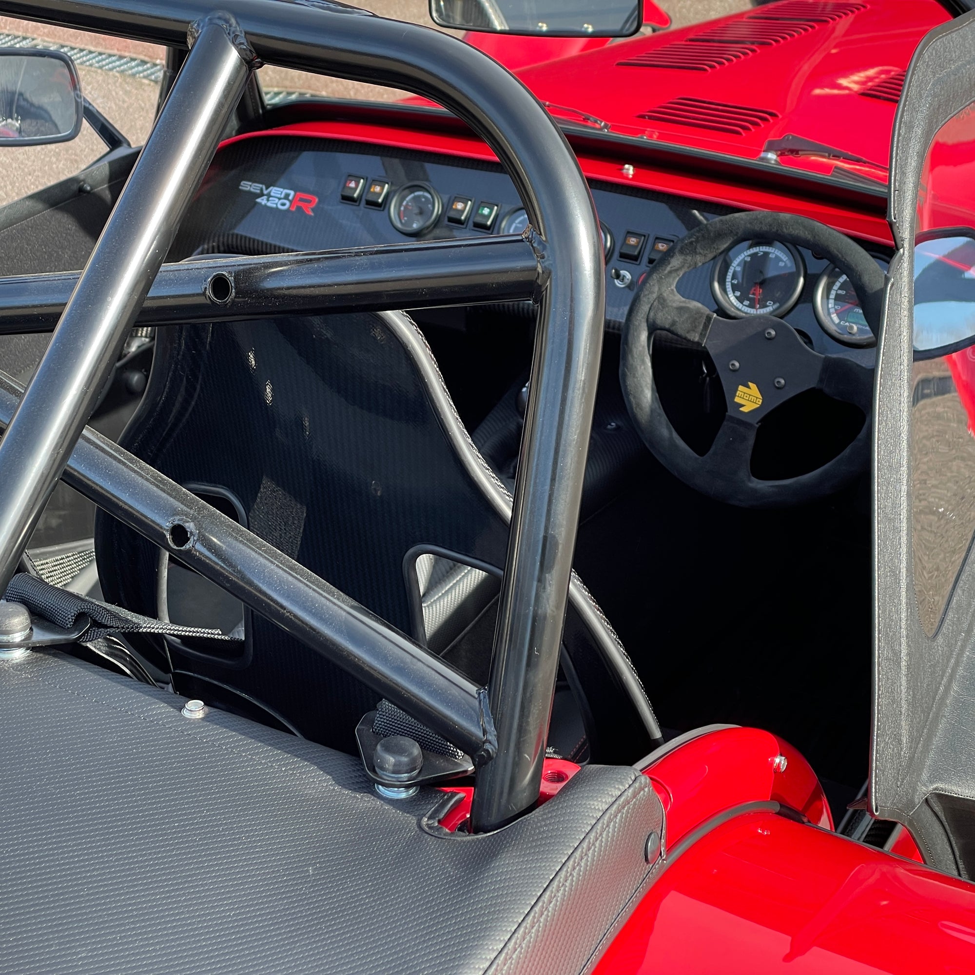 SOLD - BRAND NEW UNREGISTERED CATERHAM SEVEN 420R - EXOCET RED WITH BLACK