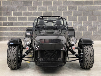 SOLD - CATERHAM SEVEN 420R LARGE CHASSIS - GRAVITY BLACK WITH BLACK
