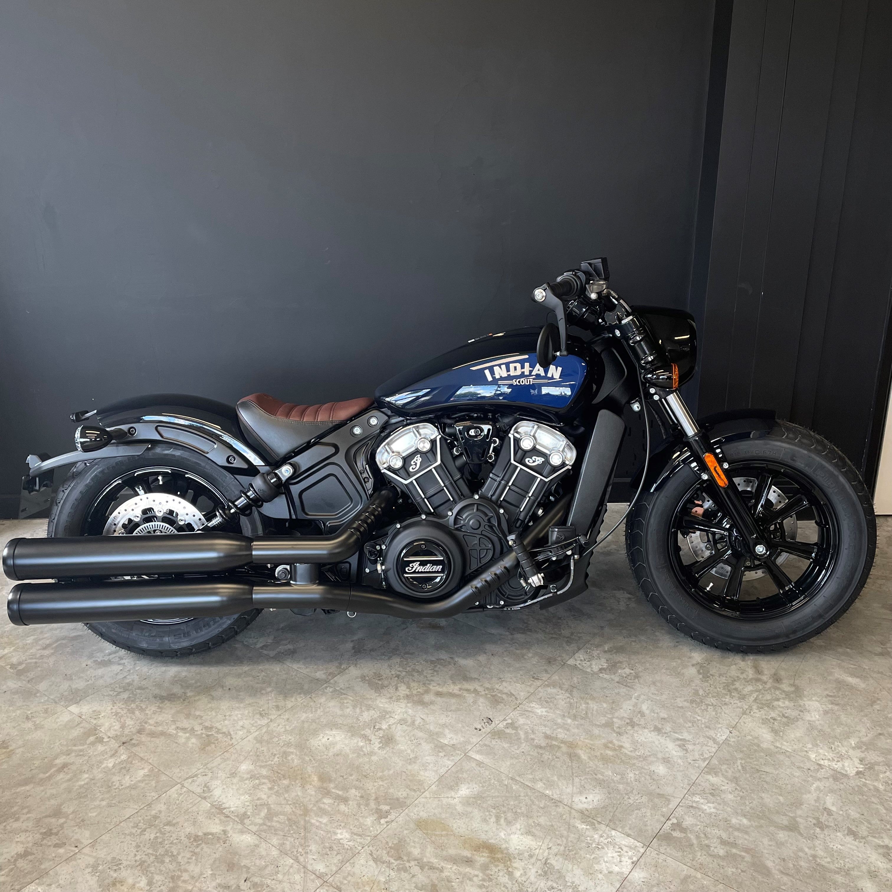 Indian Scout Bobber Icon - Black Azure Crystal Paint - Krazy Horse