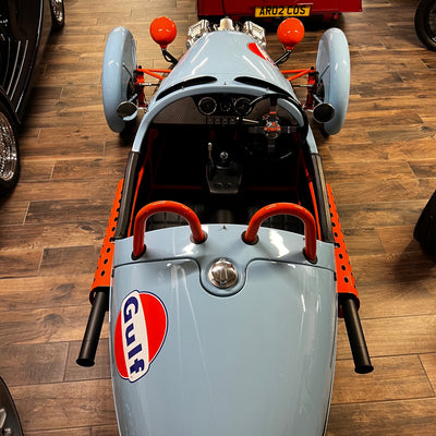 Morgan 3 Wheeler - Gulf Blau / Gulf Orange - Stage Two Tuned Morgan Three Wheeler