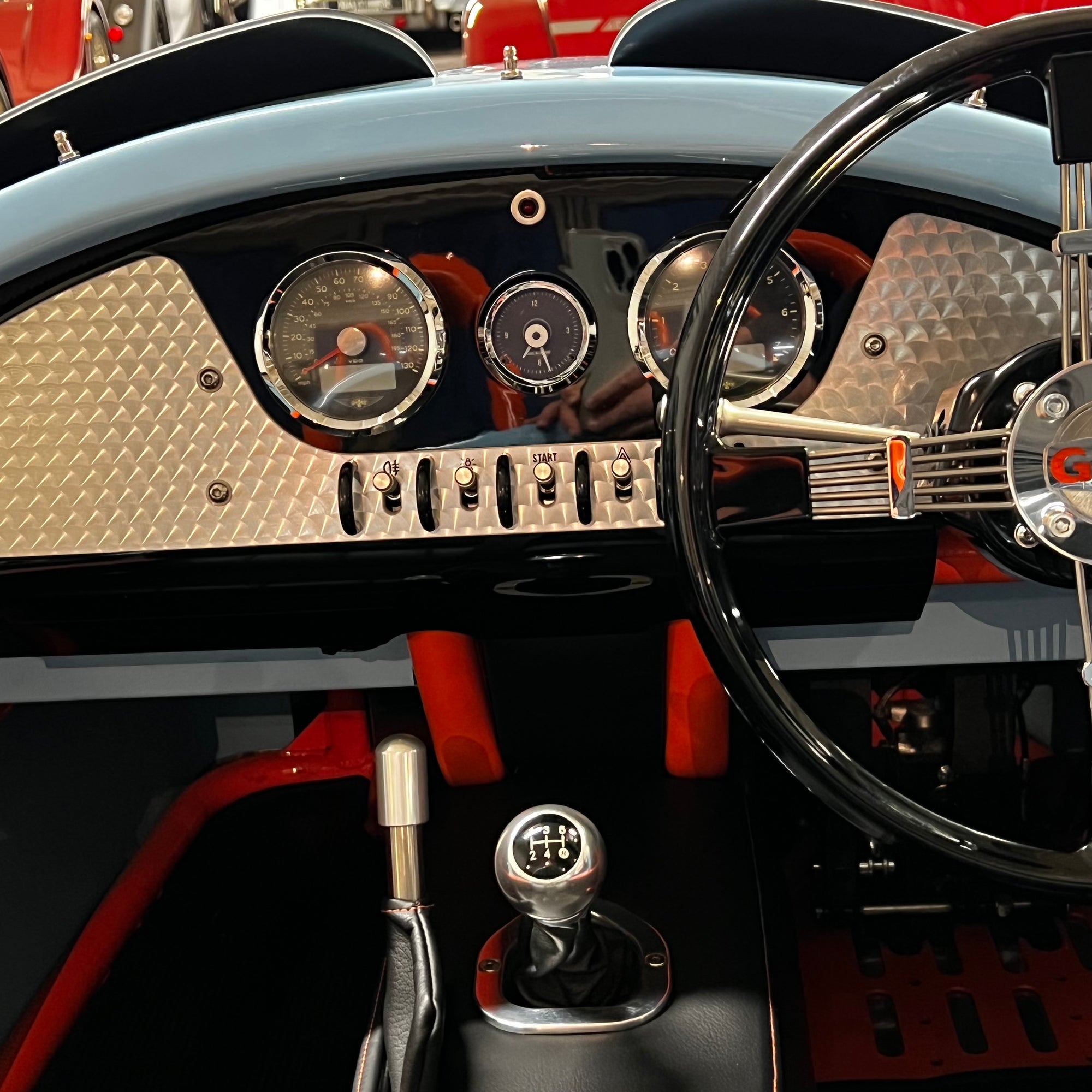 Morgan 3 Wheeler - Gulf Blau / Gulf Orange - Stage Two Tuned Morgan Three Wheeler