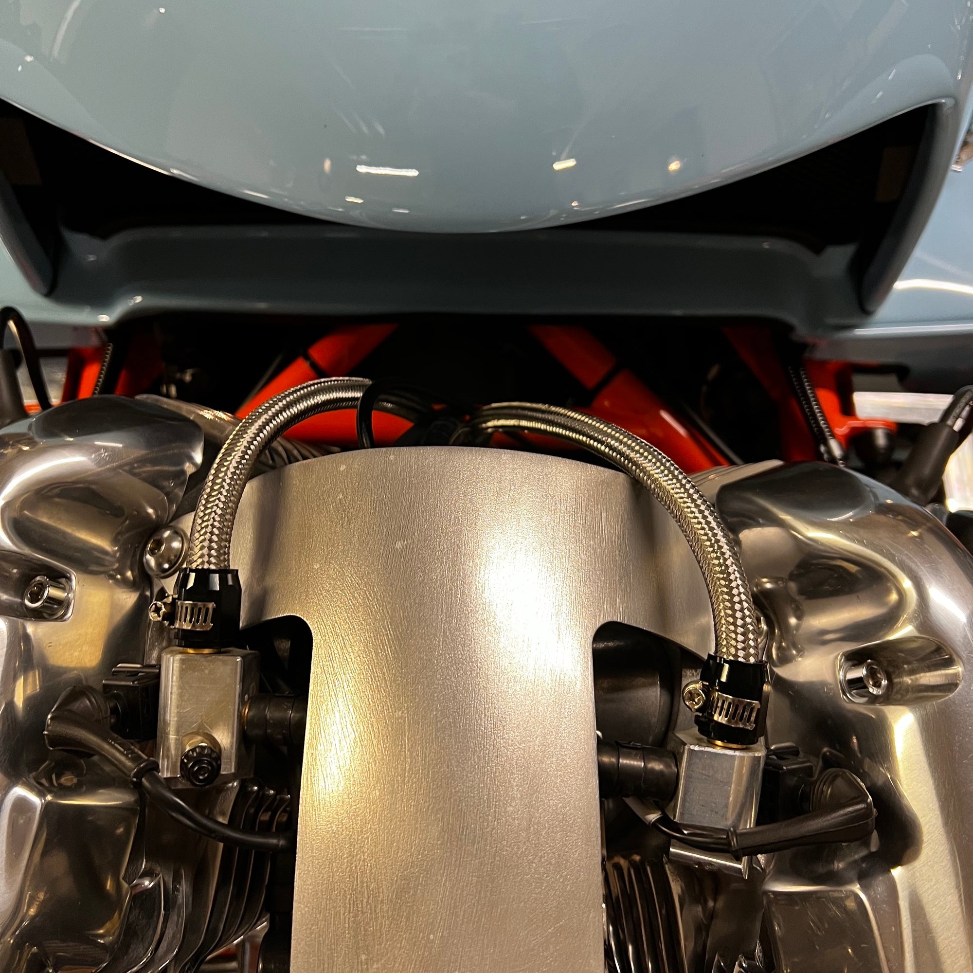 Morgan 3 Wheeler - Gulf Blau / Gulf Orange - Stage Two Tuned Morgan Three Wheeler