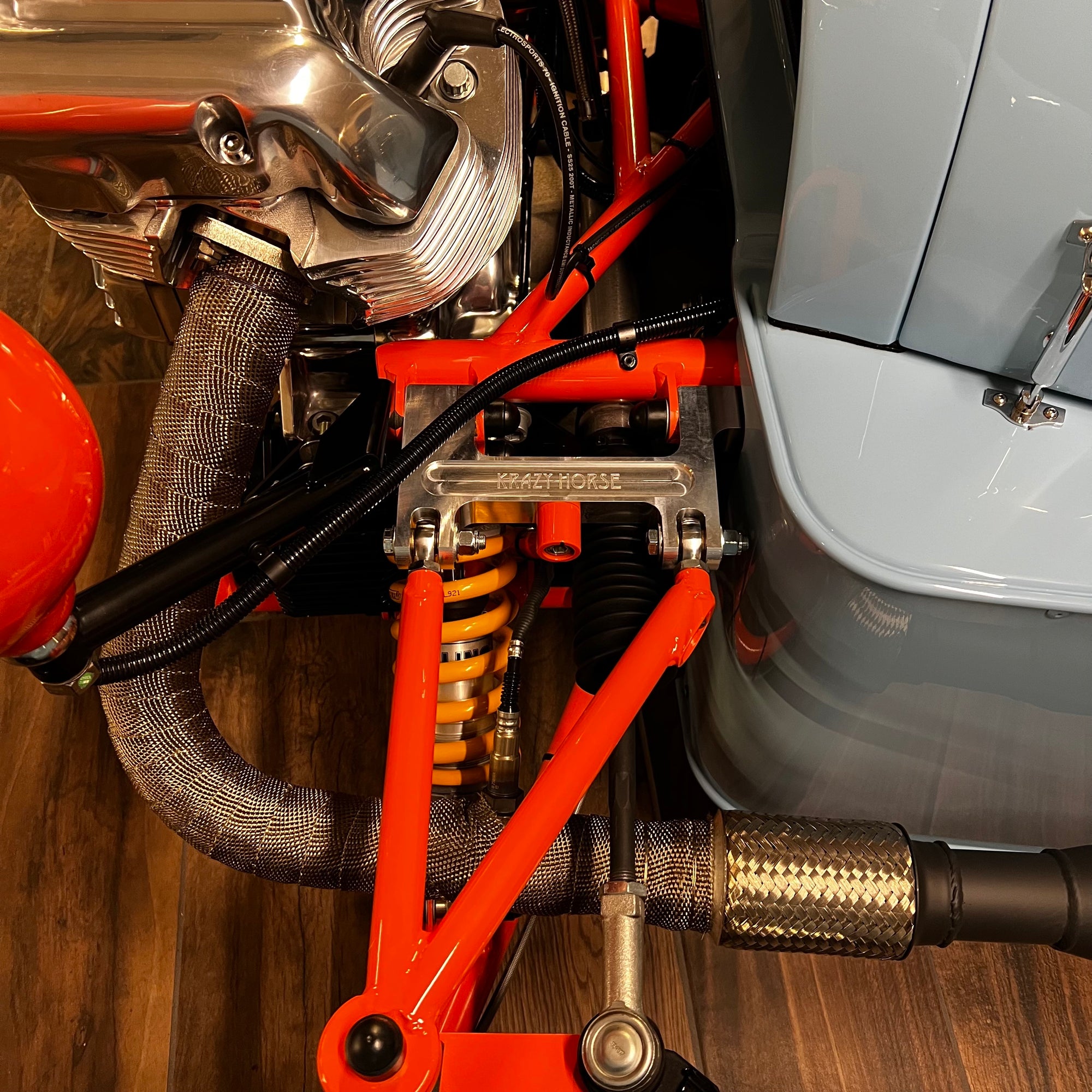 Morgan 3 Wheeler - Gulf Blau / Gulf Orange - Stage Two Tuned Morgan Three Wheeler