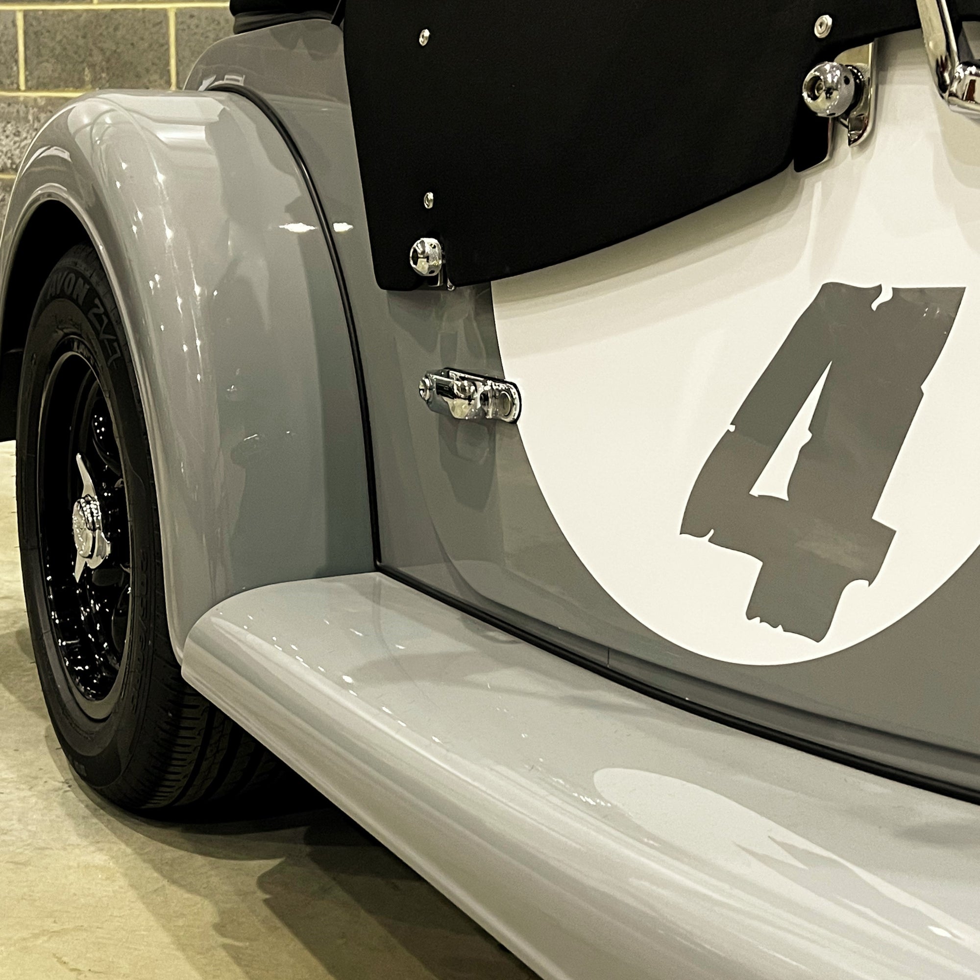 SOLD - Morgan Plus Four Manual - Dove Grey - A Completely Unique One Off Creation By Krazy Horse Morgan