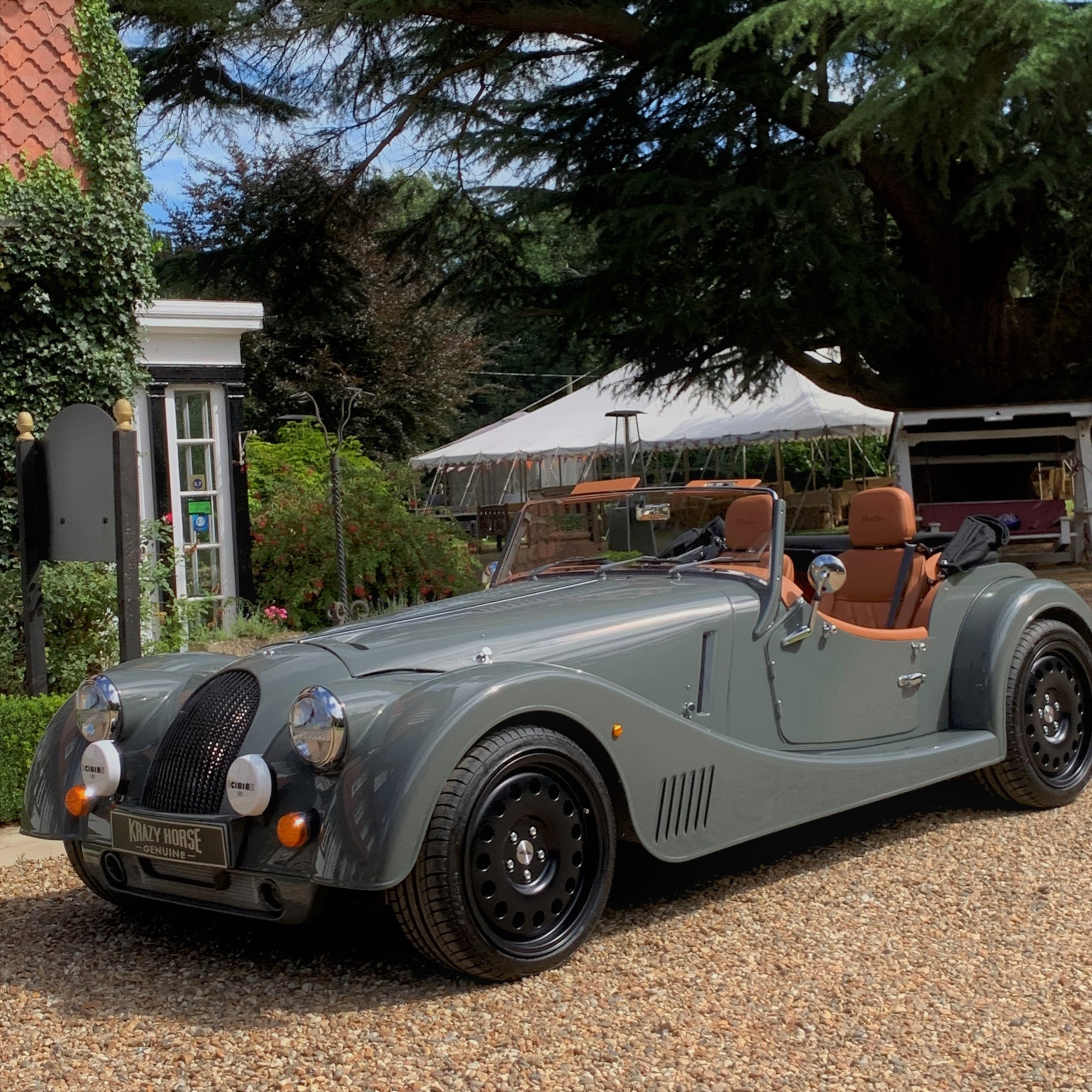 SOLD - Morgan Plus Six - Vintage Sports Grey - Krazy Horse