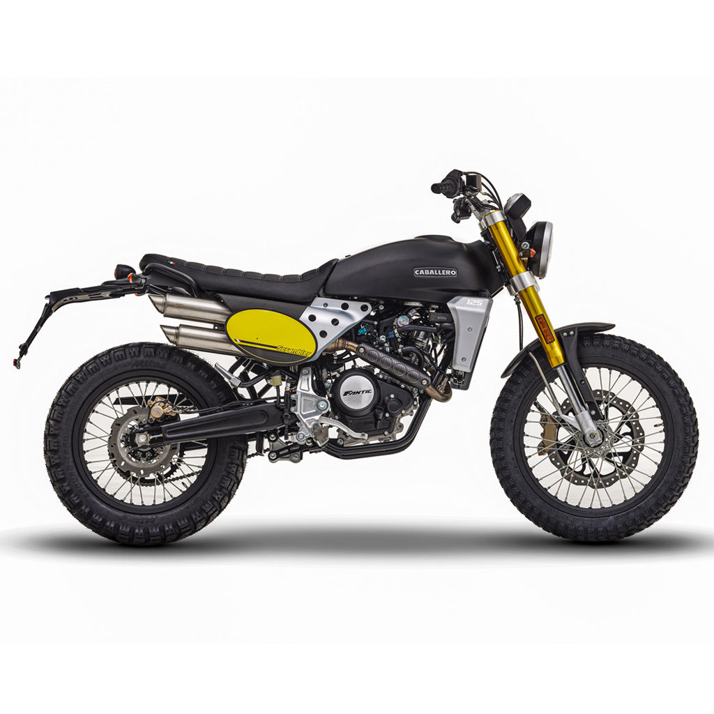 2022 Fantic Caballero Scrambler 125 - Red or the New Black Edition