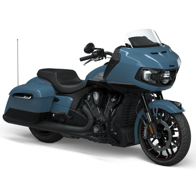 2023 Indian Challenger Dark Horse - Storm Blue with Graphics ICON