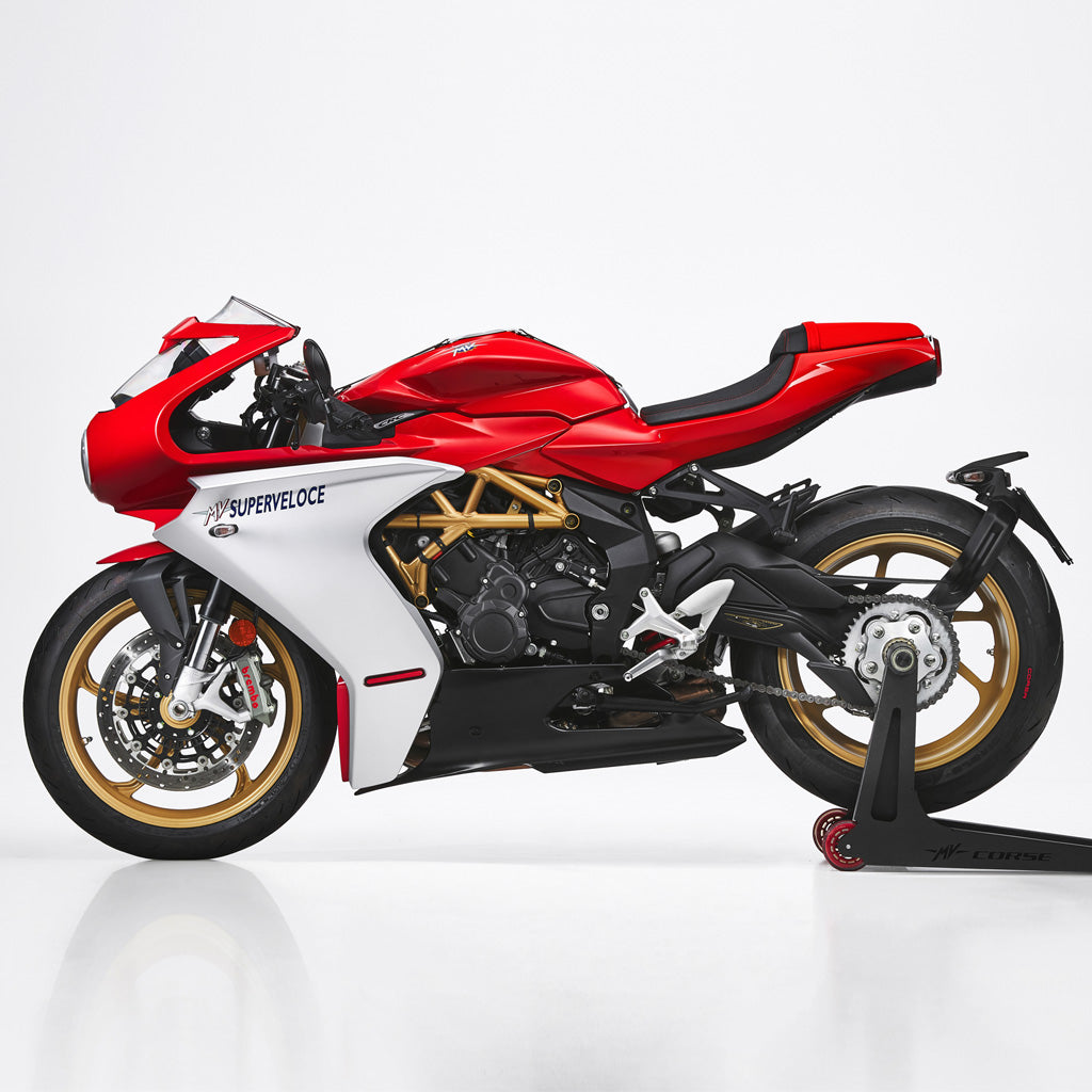 MV Agusta Superveloce - Pearl metallic yellow/ Matt Metallic Graphite or Ago Red / Ago silver