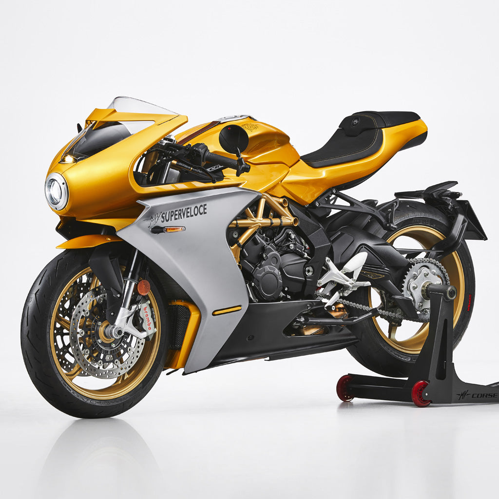 MV Agusta Superveloce - Pearl metallic yellow/ Matt Metallic Graphite or Ago Red / Ago silver