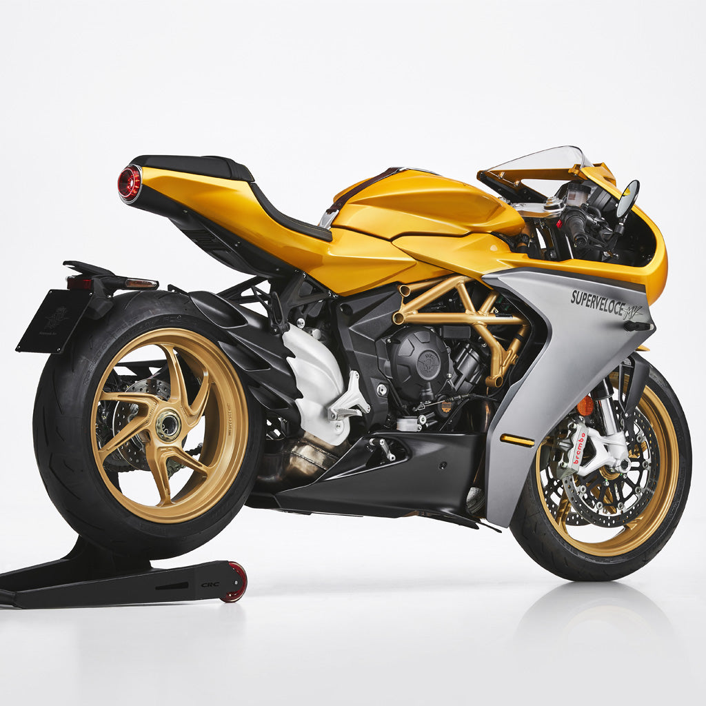 MV Agusta Superveloce - Pearl metallic yellow/ Matt Metallic Graphite or Ago Red / Ago silver