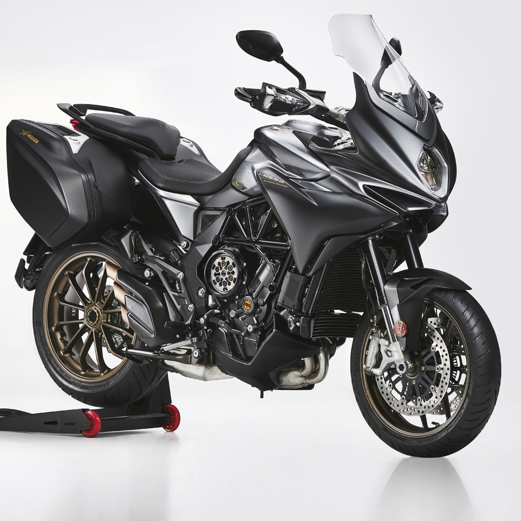 2022 MV Agusta Turismo Veloce Lusso SCS with pannier- Fire Red Matt/Metallic Dark Grey or Grey Graphite Matt/Metallic Dark Grey